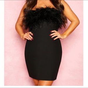 Black dress Boohoo Fashion